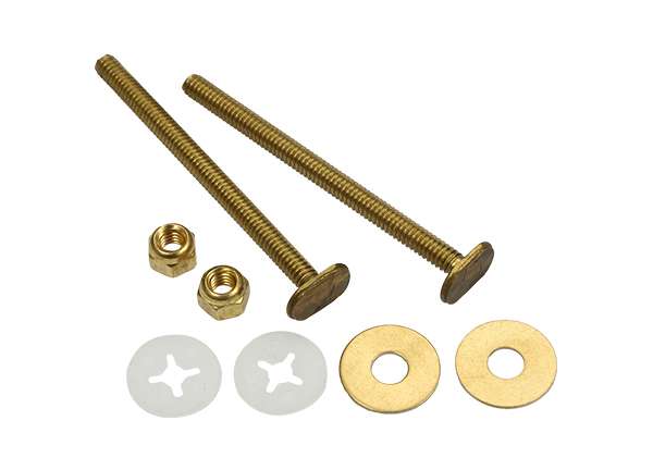 Toilet Bolt Sets 1 / 4" X 3 - 1 / 2" Bolt Sets ( Round Washer )