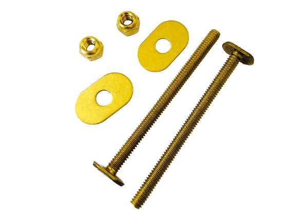 Toilet Bolt Sets 1 / 4" X 3 - 1 / 2" Bolt Sets ( Oval Washer )